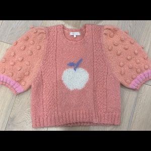 Loveshackfancy Cyrielle cropped sweater top- SOLD